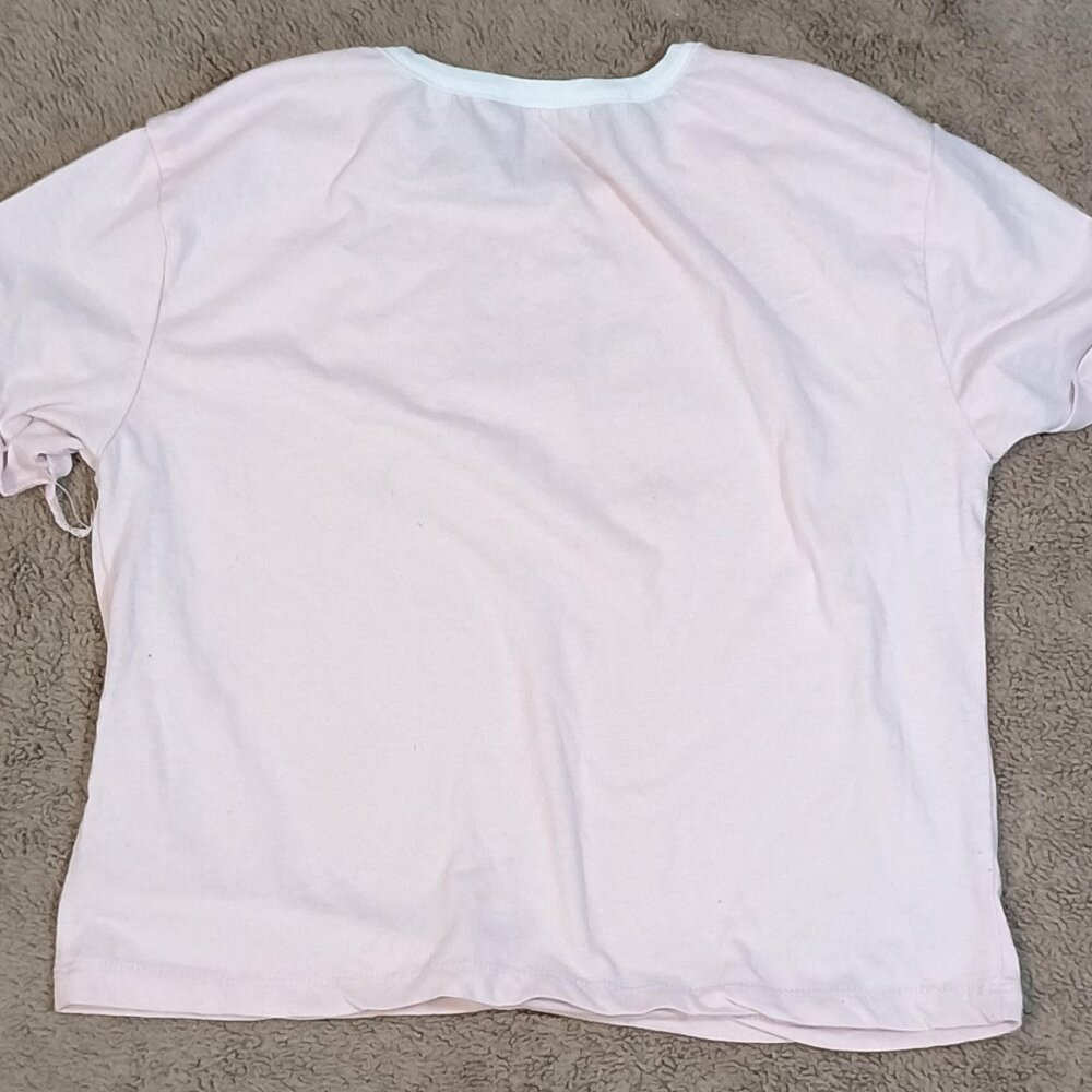 Guess/T Shirt/Girls Large 14/Pink/Rhinestone Logo Y2K Crop Top Description: - Picture 8 of 8